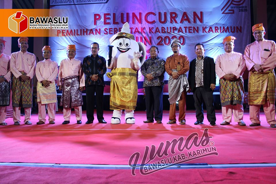 Bawaslu Karimun menghadiri Peluncuran Pemilihan Umum Serentak tahun 2020 oleh KPU