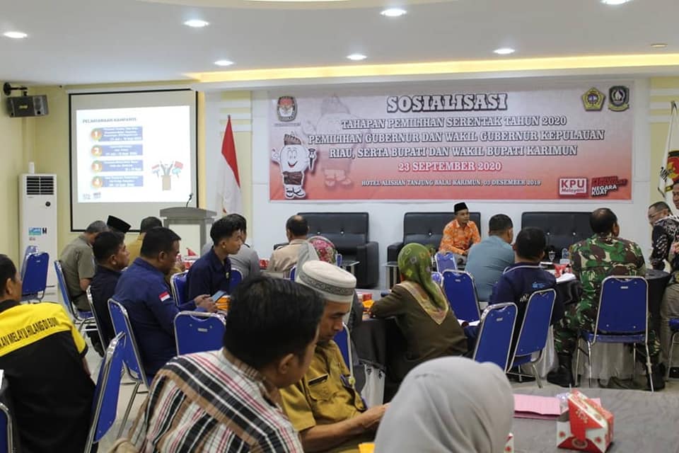 Bawaslu Kabupaten Karimun menghadiri undangan Komisi Pemilihan Umum (KPU)