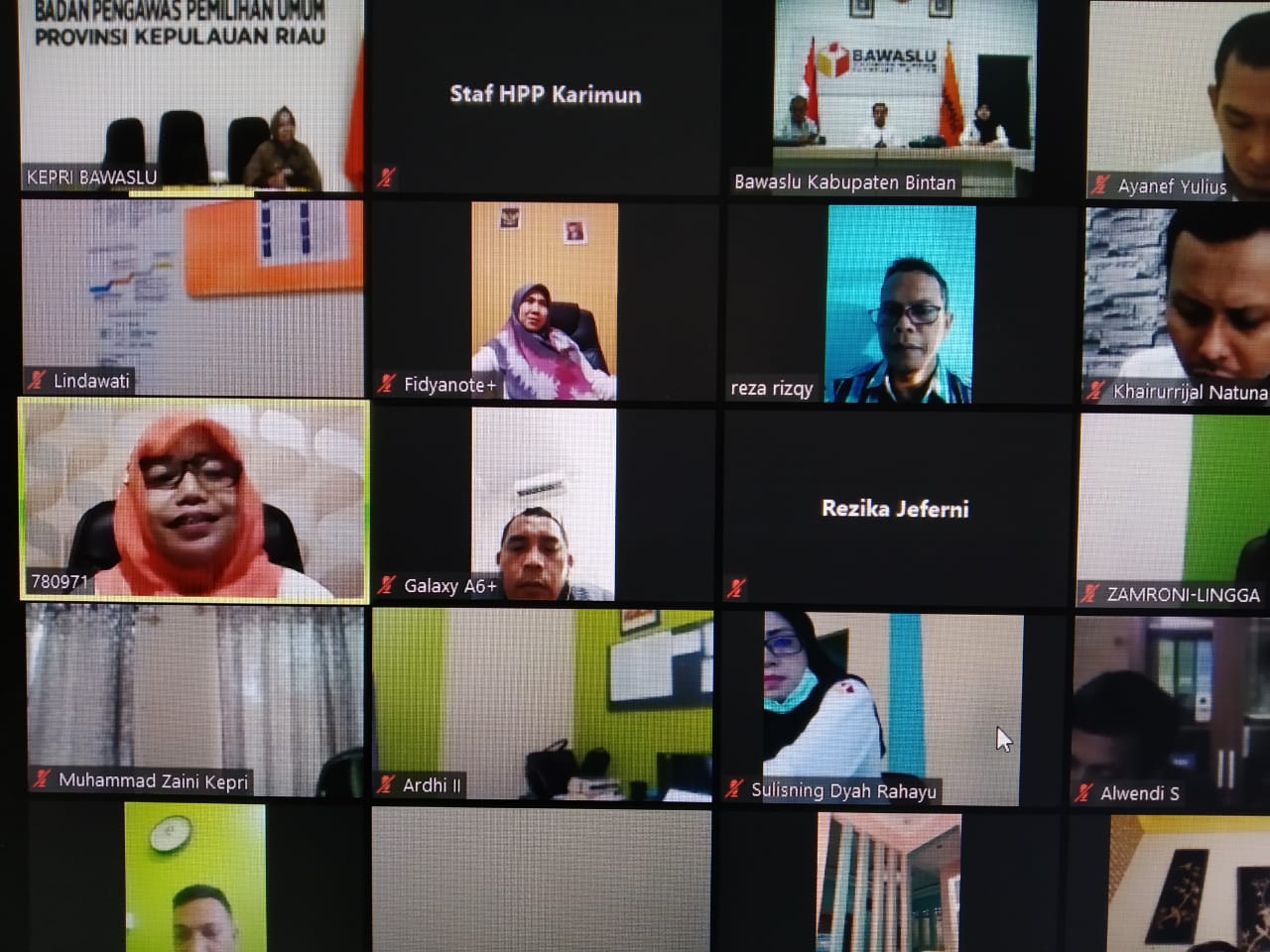 Cegah Covid-19, Bawaslu Karimun Hadiri 2 Rapat Melalui Video Conference