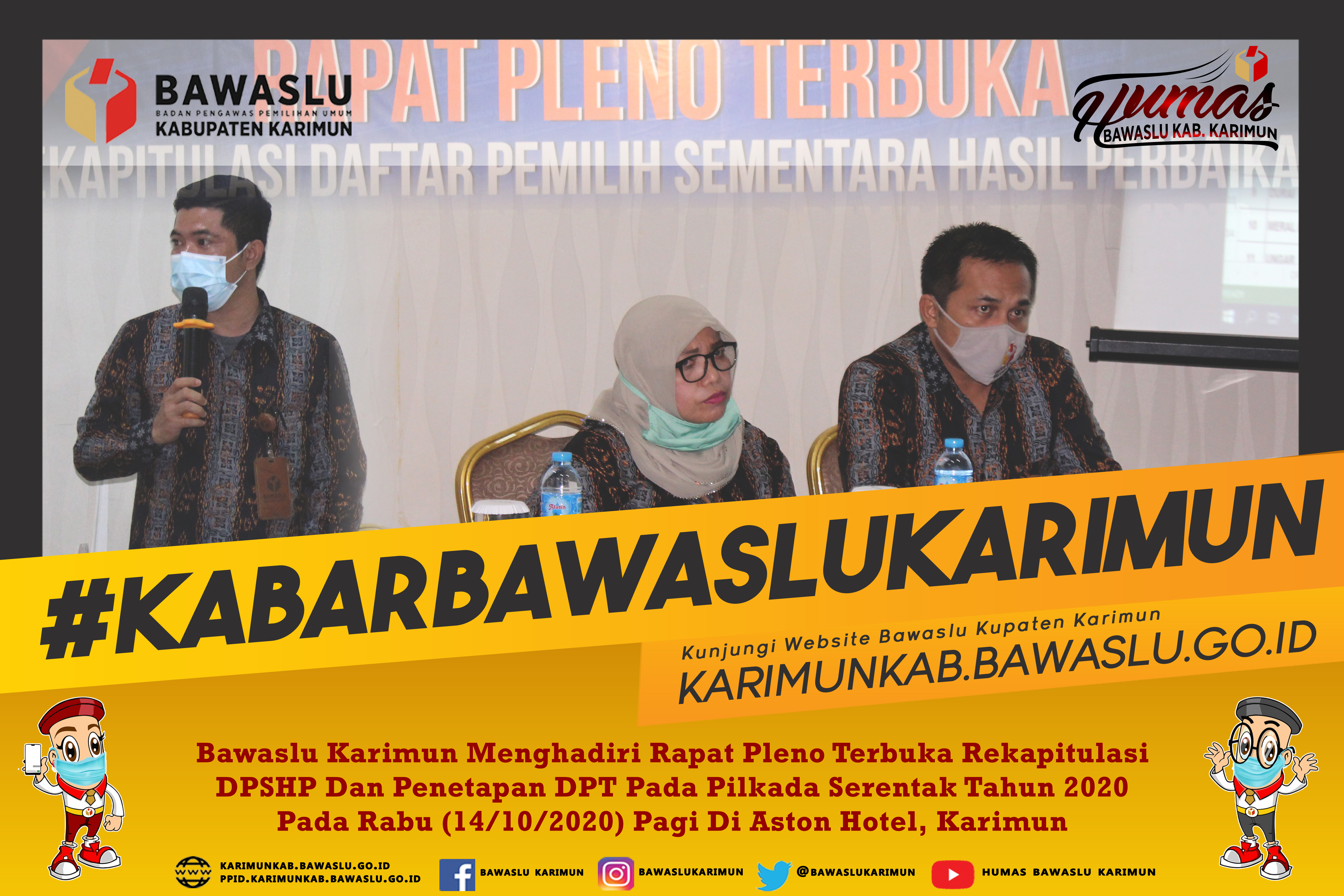 Tanggapan Bawaslu Karimun Terhadap Penetapan DPT Pada Pilkada Serentak 2020 Oleh KPU Kabupaten Karimun