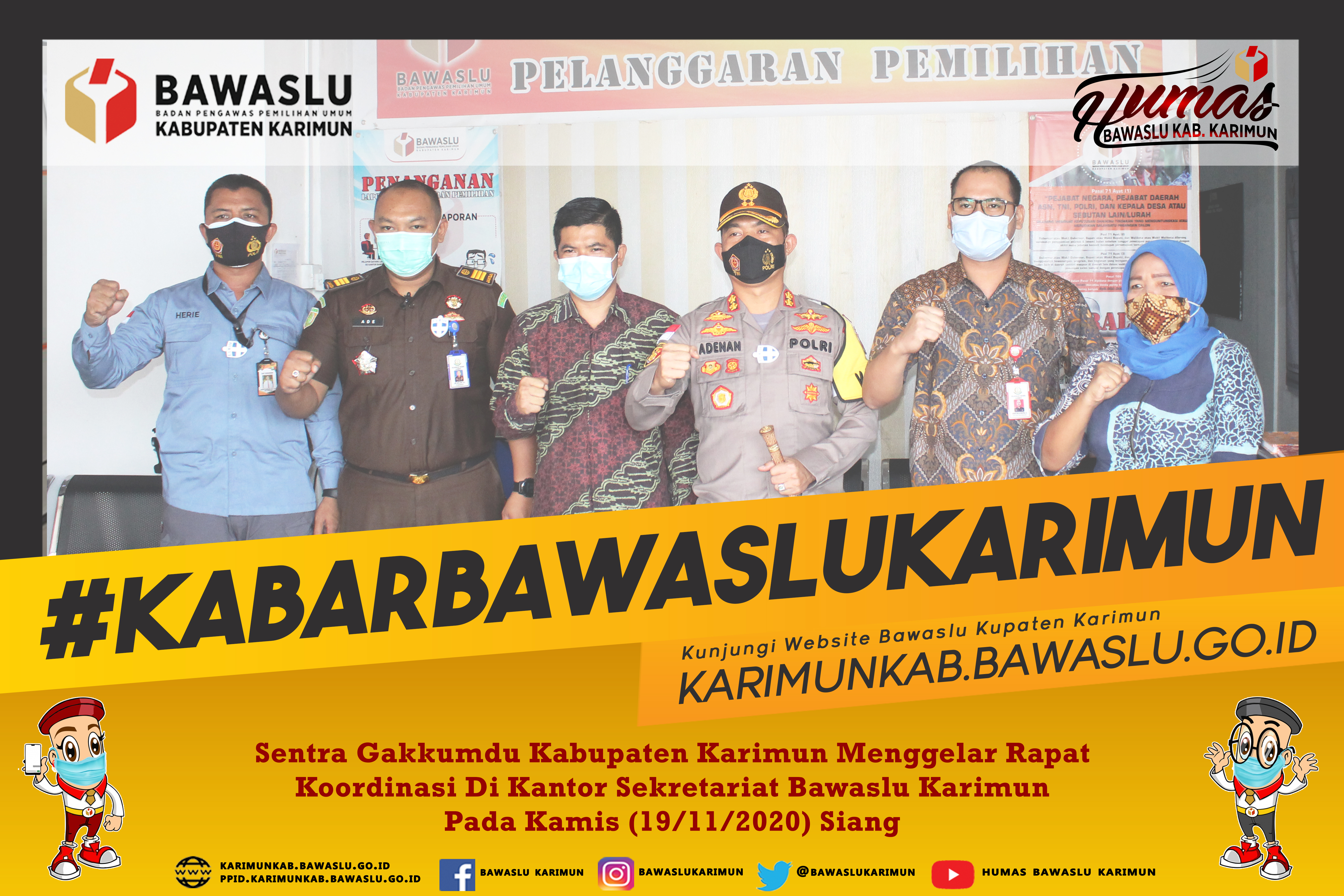 Gejolak di Media Sosial Masyarakat Karimun Jadi Pembahasan Di Rapat Koordinasi Sentra Gakkumdu Kabupaten Karimun