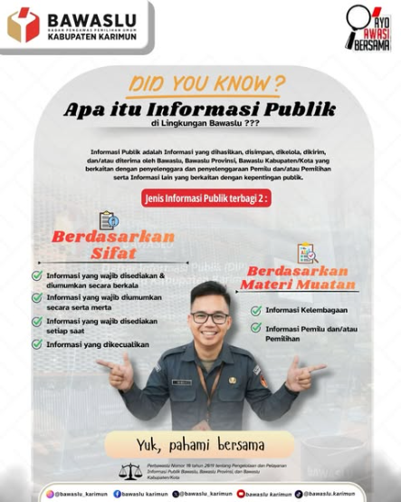 Mengenal Keterbukaan Informasi di Bawaslu: Yuk, Pahami Klasifikasi Informasi Publik Sesuai Perbawaslu!