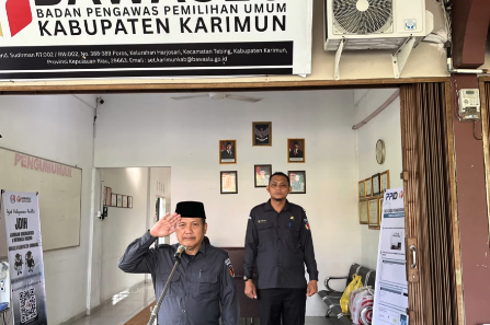 Perkuat Sinergi dan Integritas, Bawaslu Kabupaten Karimun Awali Pekan dengan Apel Kedisiplinan