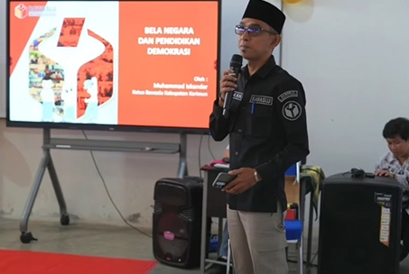Bawaslu Karimun dan Bakesbangpol Kolaborasi Edukasi Demokrasi dan Bela Negara bagi Pelajar SMK Vidya Sasana