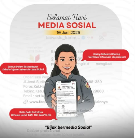 Hari Media Sosial: Bawaslu Ajak Warganet Jadi Penjaga Demokrasi di Ruang Digital
