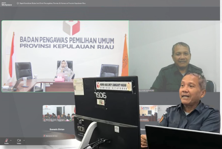 Perkuat Sinergi Pengawasan, Bawaslu Kabupaten Karimun Ikuti Rakor Pencegahan, Parmas, dan Humas Tingkat Provinsi