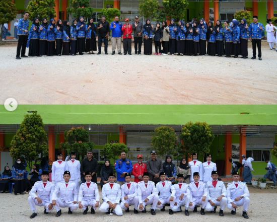 Tingkatkan Wawasan Kebangsaan, Anggota Bawaslu Karimun Hadiri Upacara Bendera di SMA Negeri 5 Karimun