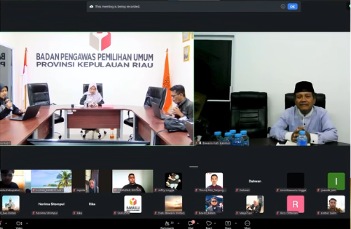 Perkuat Sinergi, Bawaslu Kabupaten Karimun Ikuti Rakor P2H se-Provinsi Kepulauan Riau