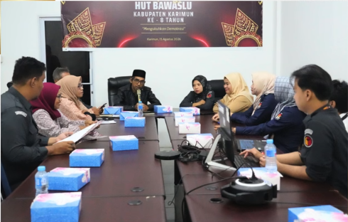 Bawaslu dan KPU Kabupaten Karimun Perkuat Sinergi Kawal Data Pemilih Triwulan III 2026