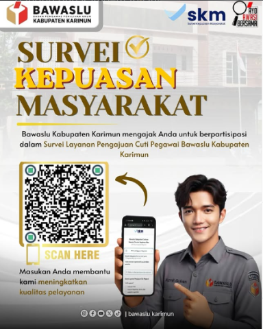 Tingkatkan Kualitas Pelayanan Publik, Bawaslu Karimun Ajak Partisipasi Aktif dalam Survei Kepuasan Masyarakat (SKM) 2026