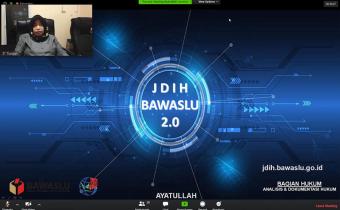 Bawaslu Kabupaten Karimun mengikuti Kegiatan Penguatan Program Jaringan Dokumentasi dan Informasi Hukum (JDIH)