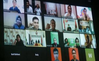 Bawaslu Karimun Ikuti Sosialisasi Penyusunan SOP Via Video Conference​