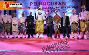 Bawaslu Karimun menghadiri Peluncuran Pemilihan Umum Serentak tahun 2020 oleh KPU