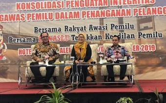 Bawaslu Kab. Karimun menghadiri kegiatan Konsolidasi Penguatan Integritas Pengawas Pemilu dalam Penanganan Pelanggaran