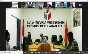 Bawaslu Kabupaten Karimun Video Conference Pemahaman PPID dan PPID Online​
