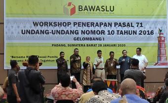Workshop Penerapan Pasal 71 Undang-Undang Nomor 10 Tahun 2016 Gelombang I
