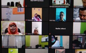 Cegah Covid-19, Bawaslu Karimun Hadiri 2 Rapat Melalui Video Conference