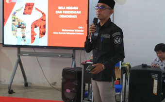 Bawaslu Karimun dan Bakesbangpol Kolaborasi Edukasi Demokrasi dan Bela Negara bagi Pelajar SMK Vidya Sasana