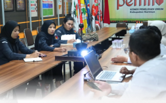 Perkuat Pengawasan, Bawaslu dan KPU Kabupaten Karimun Koordinasikan Pemutakhiran Data Parpol Berkelanjutan