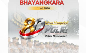Peringati HUT ke-80 Bhayangkara, Bawaslu Kabupaten Karimun Apresiasi Dedikasi Polri Jaga Ruang Demokrasi