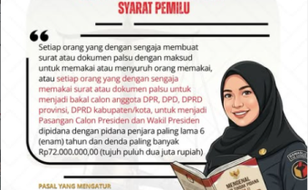 Awas, Sanksi Menanti! Pemalsuan Dokumen Syarat Pencalonan Pemilu Bisa Dijerat 6 Tahun Penjara