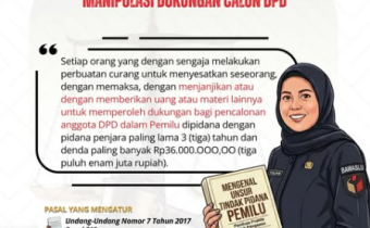 Waspada Ancaman Pidana! Kenali Unsur Tindak Pidana Pemilu Terkait Dukungan Calon DPD