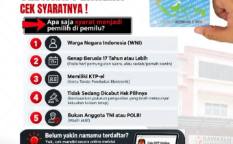 Sudah Terdaftar di DPT? Bawaslu Karimun Ajak Masyarakat Cek 5 Syarat Pemilih dan Buka Posko Aduan Hak Pilih