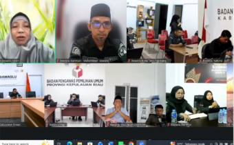 Bawaslu Kabupaten Karimun Ikuti Edisi Pamungkas Klinik Penanganan Pelanggaran Bawaslu Provinsi Kepulauan Riau