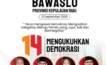 Ulang Tahun ke-14 Bawaslu Provinsi Kepri, Bawaslu Karimun Komitmen Perkuat Sinergi Kawal Keadilan Demokrasi di Bumi Segantang Lada
